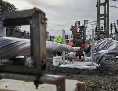 City calbe installation site in Liverpool